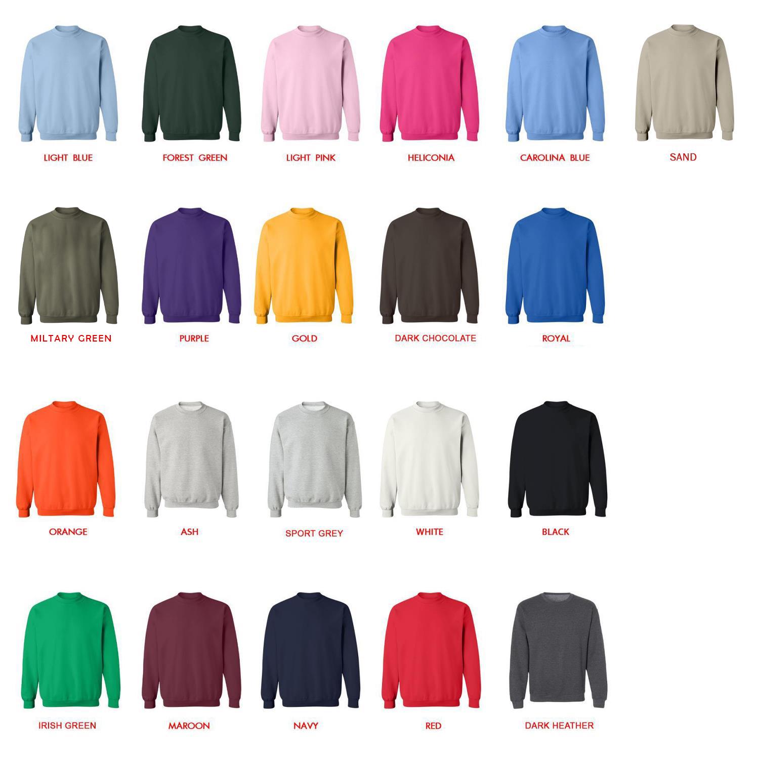 sweatshirt color chart - The Smiths Merch