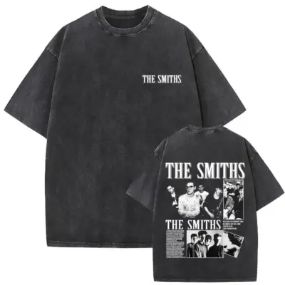 The Smiths Band Popular Mineral Wash T-Shirt