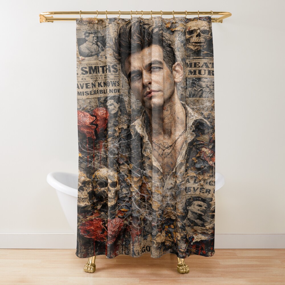 Morrisey The Smiths Grunge Tribute Shower Curtain