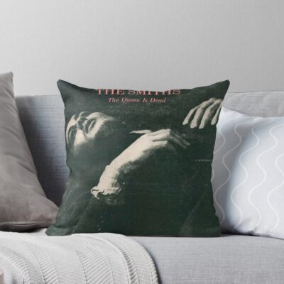 The Queen Is Dead Throw Pillow